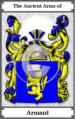 Armant Family Crest Download (JPG)  Book Plated - 150 DPI