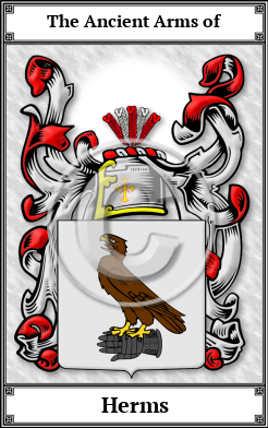 Herms Family Crest Download (JPG)  Book Plated - 150 DPI