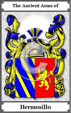 Hermosillo Family Crest Download (JPG)  Book Plated - 150 DPI