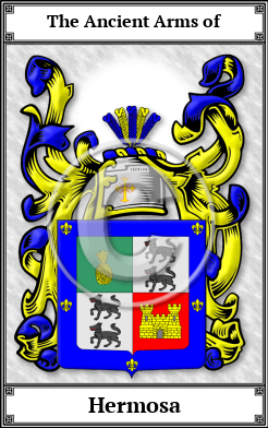 Hermosa Family Crest Download (JPG)  Book Plated - 150 DPI
