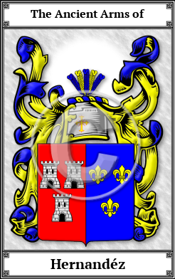 Hernandéz Family Crest Download (JPG) Book Plated - 600 DPI