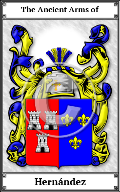 Hernández Family Crest Download (JPG)  Book Plated - 150 DPI