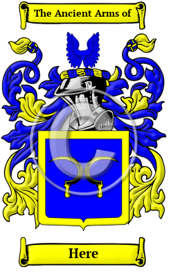 Here Family Crest Download (JPG) Heritage Series - 600 DPI