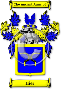 Hier Family Crest Download (JPG) Legacy Series - 600 DPI