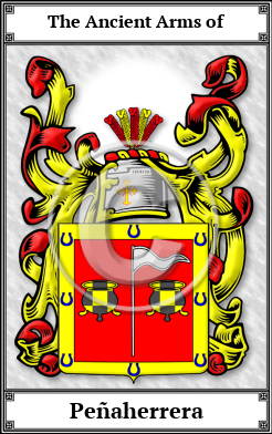 Peñaherrera Family Crest Download (JPG)  Book Plated - 150 DPI