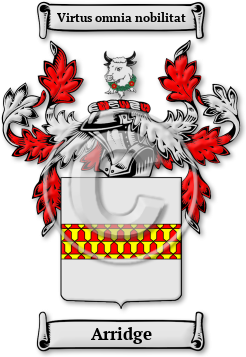 Arridge Family Crest Download (jpg) Legacy Series - 150 DPI