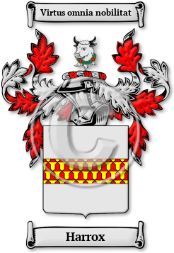Harrox Family Crest Download (jpg) Legacy Series - 150 DPI