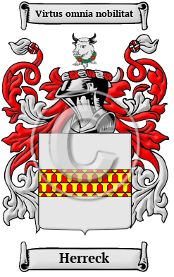 Herreck Family Crest/Coat of Arms