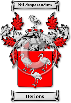 Herions Family Crest Download (JPG) Legacy Series - 600 DPI