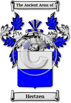 Hertzen Family Crest Download (jpg) Legacy Series - 150 DPI