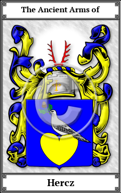 Hercz Family Crest Download (JPG) Book Plated - 600 DPI