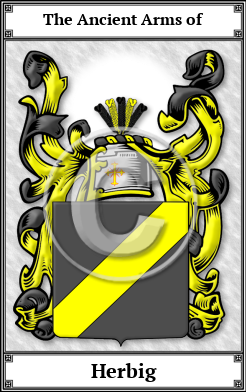 Herbig Family Crest Download (JPG)  Book Plated - 150 DPI