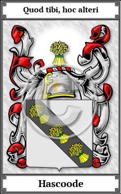 Hascoode Family Crest Download (JPG)  Book Plated - 150 DPI