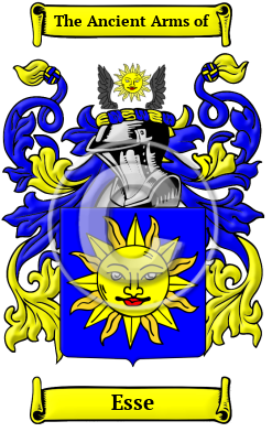 Esse Family Crest Download (JPG) Heritage Series - 600 DPI