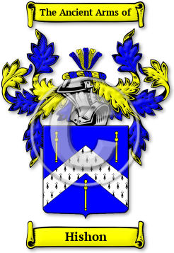 Hishon Family Crest Download (jpg) Legacy Series - 150 DPI