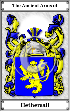 Hethersall Family Crest Download (JPG)  Book Plated - 150 DPI