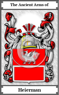 Heierman Family Crest Download (JPG) Book Plated - 600 DPI