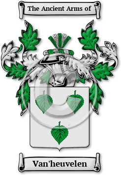 Van'heuvelen Family Crest Download (jpg) Legacy Series - 150 DPI