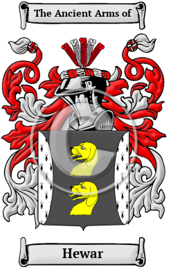 Hewar Family Crest/Coat of Arms