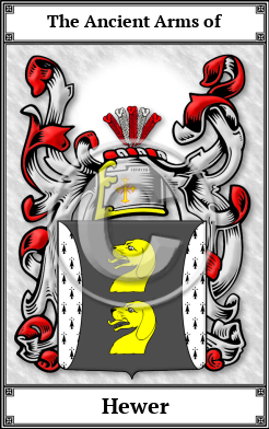 Hewer Family Crest Download (JPG)  Book Plated - 150 DPI
