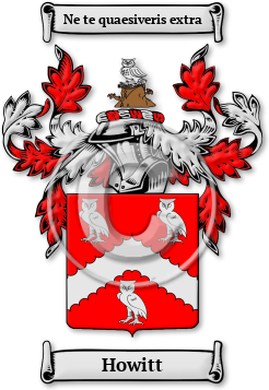 Howitt Family Crest Download (jpg) Legacy Series - 150 DPI