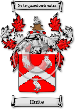 Huite Family Crest Download (JPG) Legacy Series - 600 DPI