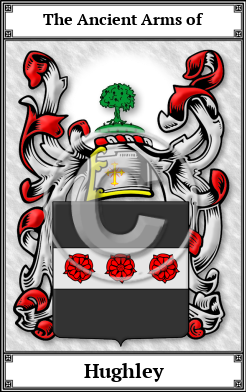 Hughley Family Crest Download (JPG)  Book Plated - 150 DPI