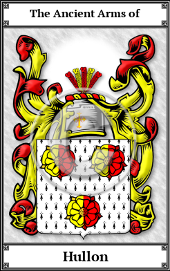 Hullon Family Crest Download (JPG) Book Plated - 600 DPI