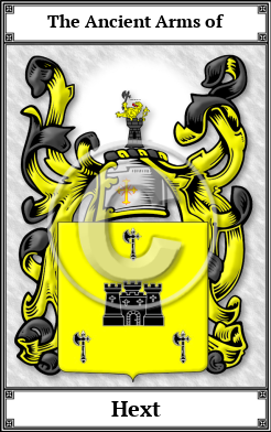 Hext Family Crest Download (JPG)  Book Plated - 150 DPI
