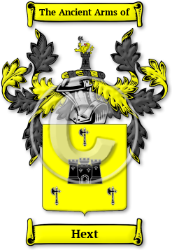 Hext Family Crest Download (jpg) Legacy Series - 150 DPI