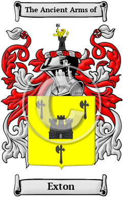 Exton Family Crest Download (jpg) Heritage Series - 150 DPI