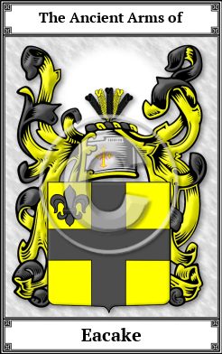 Eacake Family Crest Download (JPG)  Book Plated - 150 DPI