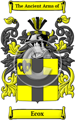 Ecox Family Crest Download (JPG) Heritage Series - 600 DPI
