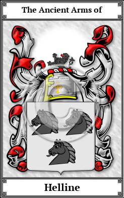 Helline Family Crest Download (JPG) Book Plated - 600 DPI