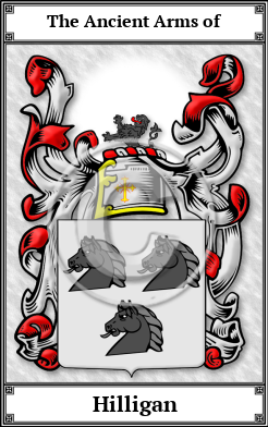 Hilligan Family Crest Download (JPG)  Book Plated - 150 DPI