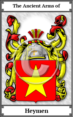 Heymen Family Crest Download (JPG)  Book Plated - 150 DPI