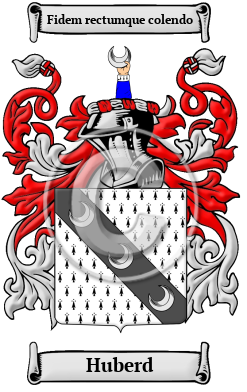 Huberd Family Crest/Coat of Arms