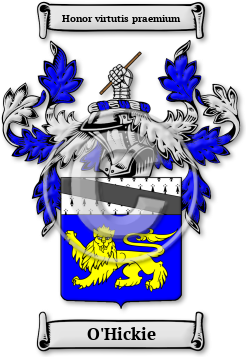 O'Hickie Family Crest Download (jpg) Legacy Series - 150 DPI