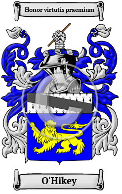 O'Hikey Family Crest Download (JPG) Heritage Series - 300 DPI