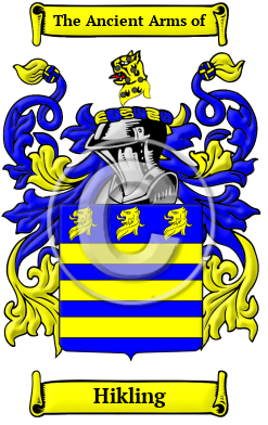 Hikling Family Crest/Coat of Arms