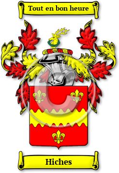 Hiches Family Crest Download (JPG) Legacy Series - 600 DPI