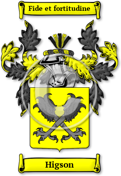 Higson Family Crest Download (JPG) Legacy Series - 300 DPI