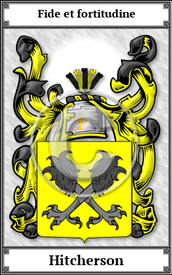 Hitcherson Family Crest Download (JPG)  Book Plated - 150 DPI
