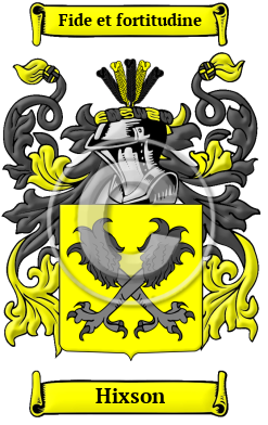 Hixson Family Crest/Coat of Arms