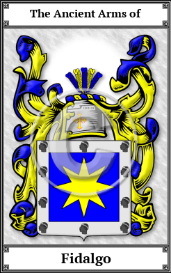 Fidalgo Family Crest Download (JPG)  Book Plated - 150 DPI