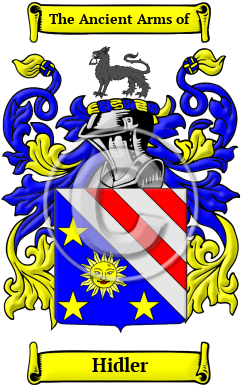 Hidler Family Crest Download (JPG) Heritage Series - 600 DPI