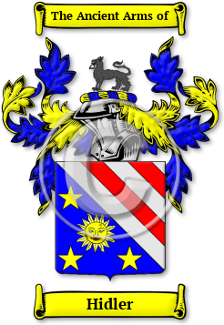 Hidler Family Crest Download (jpg) Legacy Series - 150 DPI