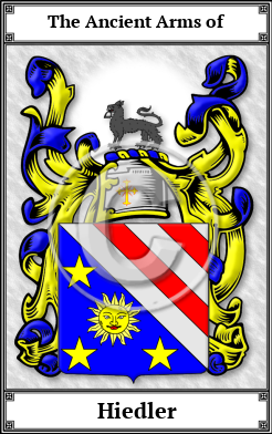 Hiedler Family Crest Download (JPG)  Book Plated - 150 DPI