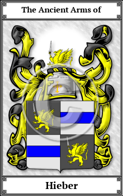 Hieber Family Crest Download (JPG)  Book Plated - 150 DPI