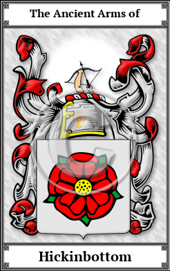 Hickinbottom Family Crest Download (JPG)  Book Plated - 150 DPI